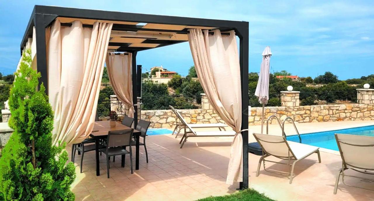 Natural View Villa With Private Pool Скулуфия Экстерьер фото